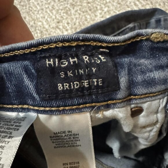 Lucky Brand Jeans Womens 26 Ankle Blue High Rise Bridgette Skinny Button Fly - Picture 6 of 14